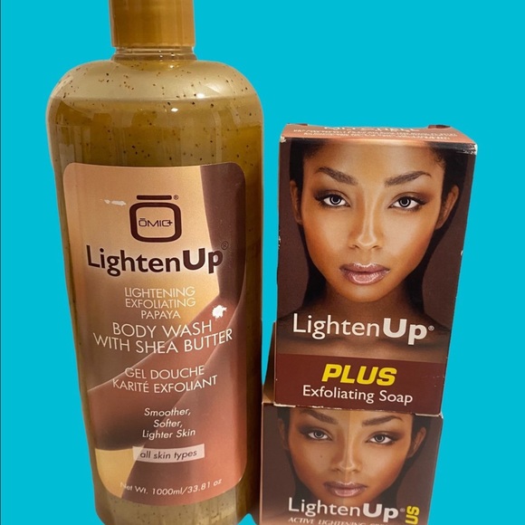 Lighten Up Plus 3pcs Set - Face Cream Exfoliating Soap & Body Wash 33.81 oz.